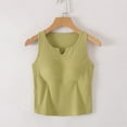 thumbnail image 1 of Xixinqiwan No Boundaries Women's and Women's Plus Tank,2025 Womens Camisole Tops Spaghetti Strap Tank Top Double Lined Summer Crop Tops with Built in Pads, 1 of 6