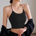 thumbnail image 1 of Xixinqiwan No Boundaries Women's and Women's Plus Tank,Tank Top for Women Double Lined Crop Tops Summer Going Out Sleeveless Yoga Tops with Built in Pads, 1 of 8