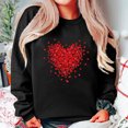 thumbnail image 1 of Xixinqiwan Valentine's Day Long Sleeve Shirts,Women Love Heart Valentines Day Sweatshirts Raglan Pullover Tops Long Sleeve Shirt, 1 of 6