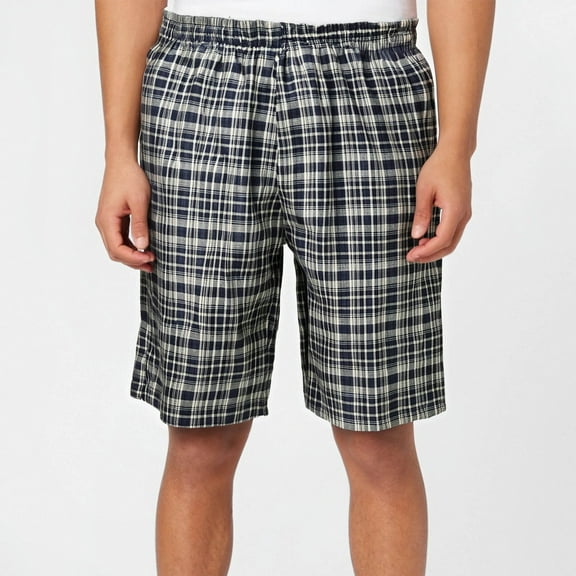 Xixinqiwan George Plus Size Men's Pants,Mens Plaid Shorts Woven Sleep Short Ultra-Stretch Quick-Dry Short Pants for Beach,Board,Swimming,Pajama,and Casual Wear