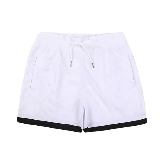 Xixinqiwan George Shorts for Men Plus Size,Men's Fitted Shorts Bodybuilding Workout Gym Booty Short Shorts with Pockets Quick Dry Beach Shorts