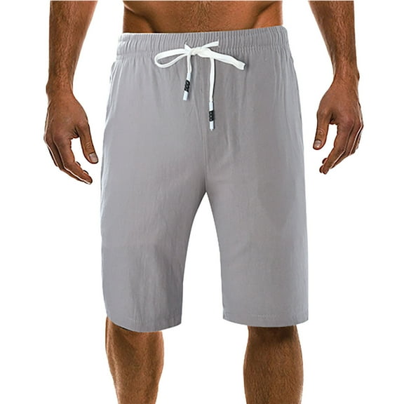 Xixinqiwan George Shorts for Men Plus Size,Men's Plus Size Summer Shorts Lightweight Quick Dry Beach Shorts Casual Sports Short Pants