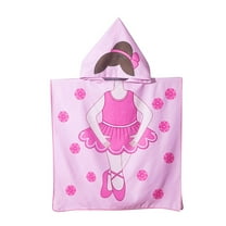 Xixinqiwan Kids Cotton Hooded Towel,24 x 47 Inch Towel Poncho Kids Towel Set Microfiber Baby Towel for Girls Boys 1-7 Years Bathroom Beach Swim Supplies