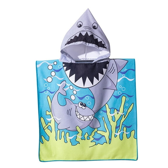 Xixinqiwan Kids Hooded Bath Towel,Hooded Towel Set for Boys 1 to 7 Years Old Microfiber Super Absorbent Bath Towel for After Beach,Pool,Swim,Bath Robe