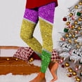 thumbnail image 1 of Xixinqiwan Mardi Gras Womens Ankle Leggings,Women's Mask Printed Stretch Yoga Leggings Mardi Gras Novelty 2025 Carnival Party Costume, 1 of 5