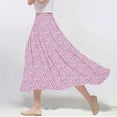 thumbnail image 1 of Xixinqiwan Maxi Skirts for Women Clearance under $10,Women Flowy Long Skirts Summer Beach Pleated Elastic High Waisted Casual Swing Maxi Flared Skirts, 1 of 6