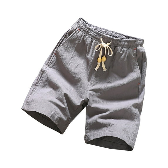 Xixinqiwan Mens Shorts Athletic Work Shorts,Men's Casual Cotton Shorts Athletic Sweat Drawstring Shorts Summer Beach Lightweight Shorts