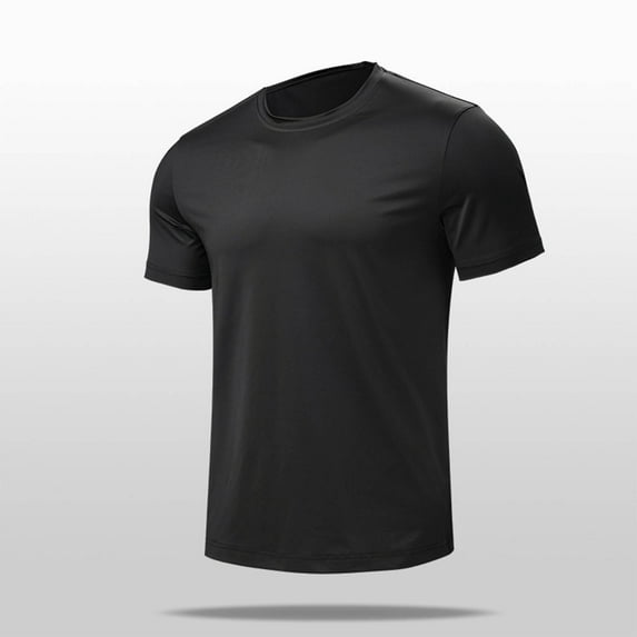 Xixinqiwan Mens Tops Clearance under $5,Men's Basic T Shirt Workout Athletic Bodybuilding Cotton Tee Short Sleeve Round Neck Tee Summer Tops
