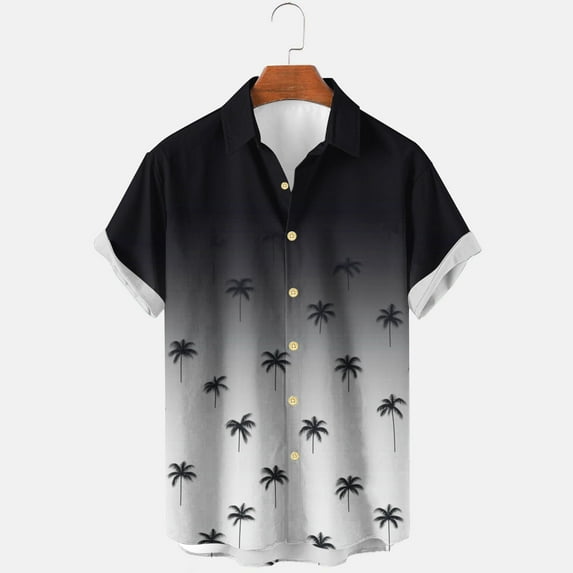 Xixinqiwan No Boundaries Hawaiian Shirt for Men Short Sleeve Button Down Shirts Beach Tropical Printed Casual Shirts Loose Quick Dry Blouse