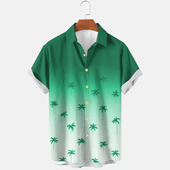 Xixinqiwan No Boundaries Hawaiian Shirt for Men Short Sleeve Button Down Shirts Beach Tropical Printed Casual Shirts Loose Quick Dry Blouse