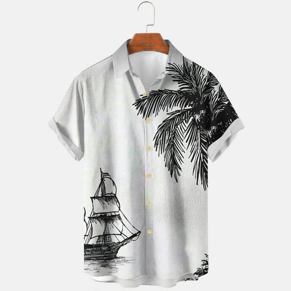 Xixinqiwan No Boundaries Men's Button Shirt,Funky Hawaiian Shirt for Men Casual Front Pocket Button Down Short Sleeve Unisex Beach Tops Multi Colors