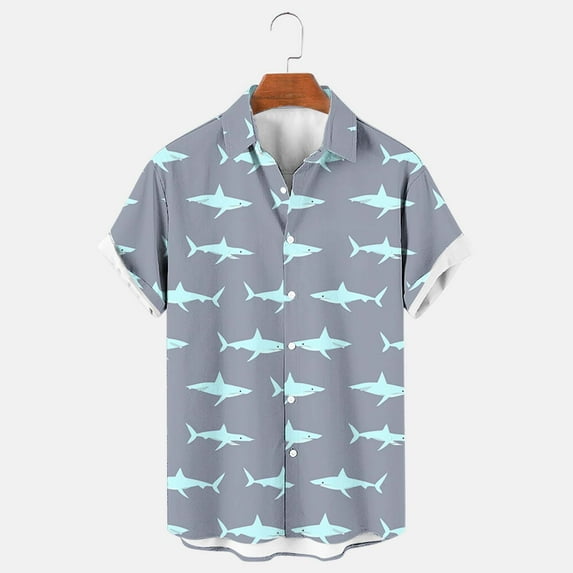 Xixinqiwan No Boundaries Men's Button Shirt,Funky Hawaiian Shirt for Men Casual Front Pocket Button Down Short Sleeve Unisex Beach Tops Multi Colors