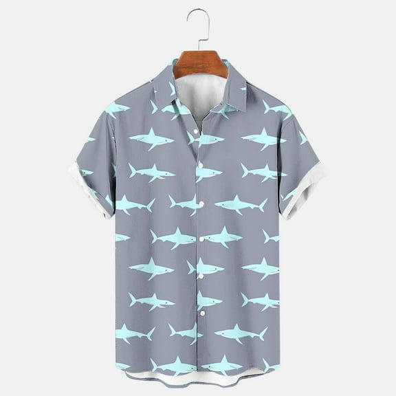 Xixinqiwan No Boundaries Men's Button Shirt,Funky Hawaiian Shirt for Men Casual Front Pocket Button Down Short Sleeve Unisex Beach Tops Multi Colors
