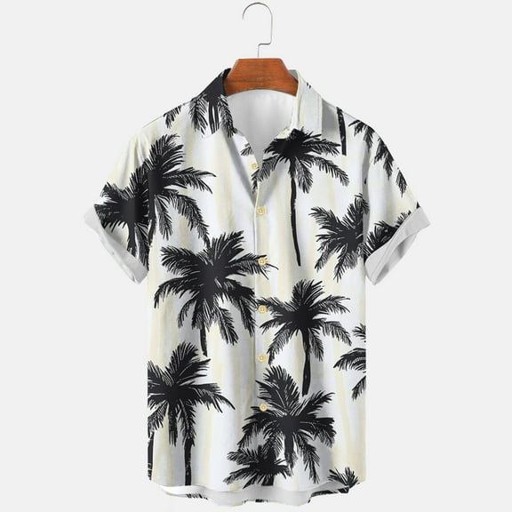 Xixinqiwan No Boundaries Men's Button Shirt,Men's Summer Beach Shirt Short Sleeve Hawaiian Button Up Shirts Quick Dry Printed Casual Blouse Tee