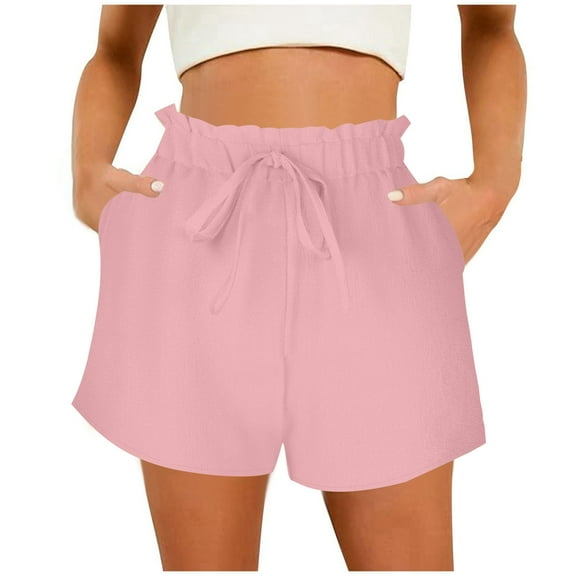 Xixinqiwan No Boundaries Plus Size Summer Shorts for Women Elastic High Waisted Dressy Shorts with Pockets Wide Leg Flowy Lounge Shorts