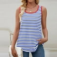 thumbnail image 1 of Xixinqiwan Tank Tops for Women,Tank Tops for Women Trendy Summer Striped Loose Fit Top Square Neck Flowy Casual Shirts Outfits, 1 of 9
