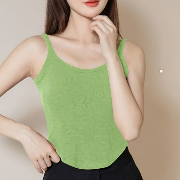 Xixinqiwan Tank Tops for Women,Women Gradient Tank Tops Built in Bra Sleeveless Gym Tops Seamless Racerback Athletic Yoga Shirts