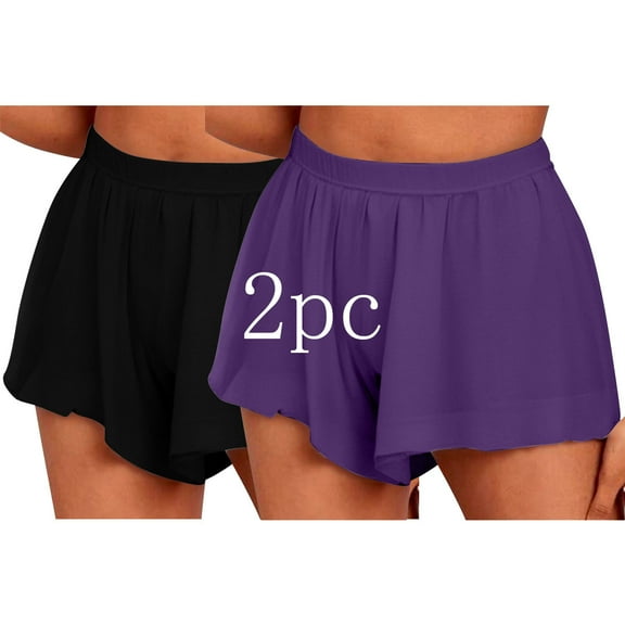 Xixinqiwan Plus Size Women Shorts,2 PC Women's Drawstring Tennis Shorts Comfy Elastic High Waisted Summer Casual Shorts with Pockets