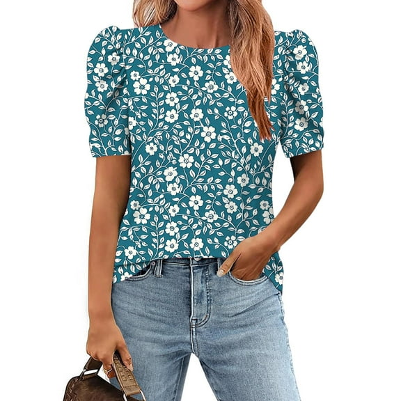 Xixinqiwan Plus Size Tops for Women,2025 Women's Top Scoop Neck Cap Sleeve T Shirts Tops Loose Fit Blouses Dressy Casual Summer Basic Shirts