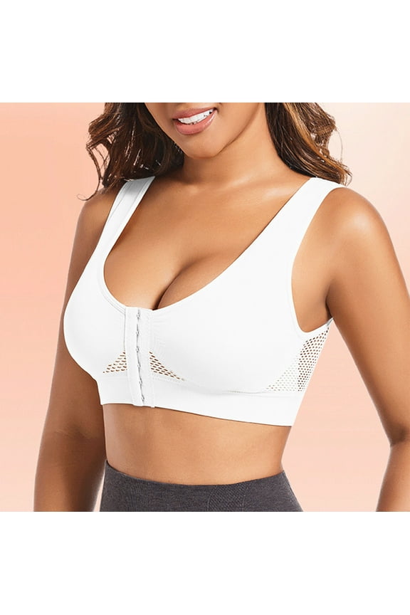 Sports Bra for Women,Full-Coverage High Support Brassiere Comfort Breathable Yoga Bras with Removable Pads