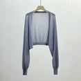 thumbnail image 1 of Xixinqiwan Sun Knit Cardigans for Women Lightweight Long Sleeve Open Front Mesh Shrugs Evening Formal Bolero, 1 of 3