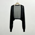 thumbnail image 1 of Xixinqiwan Sun Knit Cardigans for Women Lightweight Long Sleeve Open Front Mesh Shrugs Evening Formal Bolero, 1 of 3