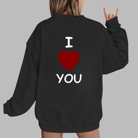 Xixinqiwan Valentines Day Sweatshirt for Women,Womens Cute Leopard Love Heart Valentines Shirt Gift Teacher Valentine Sweatshirt