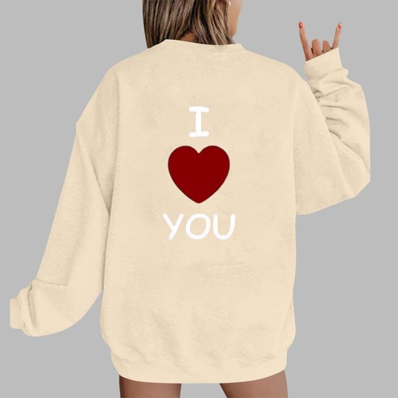 Xixinqiwan Valentines Day Sweatshirt for Women,Womens Cute Leopard Love Heart Valentines Shirt Gift Teacher Valentine Sweatshirt
