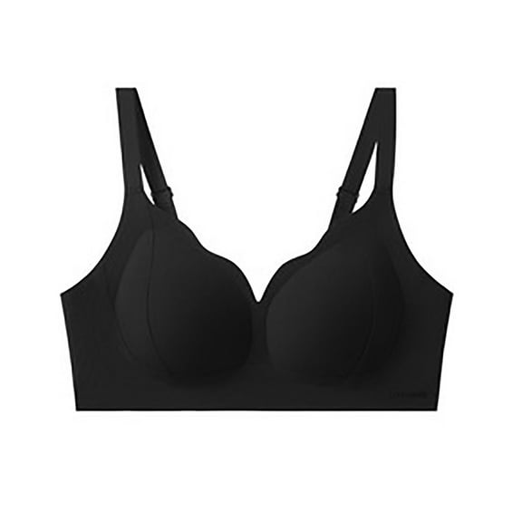 Xixinqiwan Women Bras Wireless,Women's Full-Coverage Seamless Flex Fit Bra Lifting Light Underwear Gathered Non-Steel Ring Comfortable Bra