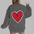 thumbnail image 1 of Xixinqiwan Women Plus Size Tops Valentines Day Shirt,Womens Love Heart Raglans T-Shirts Casual Long Sleeve Valentine's Day Graphic Tees Tops, 1 of 4