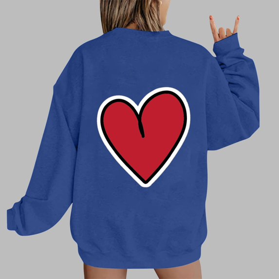 Xixinqiwan Women Plus Size Tops Valentines Day Shirt,Womens Love Heart Raglans T-Shirts Casual Long Sleeve Valentine's Day Graphic Tees Tops