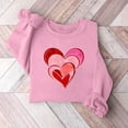 thumbnail image 1 of Xixinqiwan Women Pullover Sweatshirts,Womens Long Sleeve Tunic Blouse Heart Graphic Crewneck Pullover Spring Clothes Tops, 1 of 3