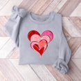 thumbnail image 1 of Xixinqiwan Women Pullover Sweatshirts,Womens Long Sleeve Tunic Blouse Heart Graphic Crewneck Pullover Spring Clothes Tops, 1 of 3