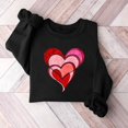 thumbnail image 1 of Xixinqiwan Women Pullover Sweatshirts,Womens Long Sleeve Tunic Blouse Heart Graphic Crewneck Pullover Spring Clothes Tops, 1 of 3
