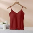thumbnail image 1 of Xixinqiwan Women Seamless Fitted Camisole Spaghetti Strap Silk Cami Tops Stretchable Knit Tank Undershirt for Layerling, 1 of 4