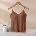 thumbnail image 1 of Xixinqiwan Women Seamless Fitted Camisole Spaghetti Strap Silk Cami Tops Stretchable Knit Tank Undershirt for Layerling, 1 of 4