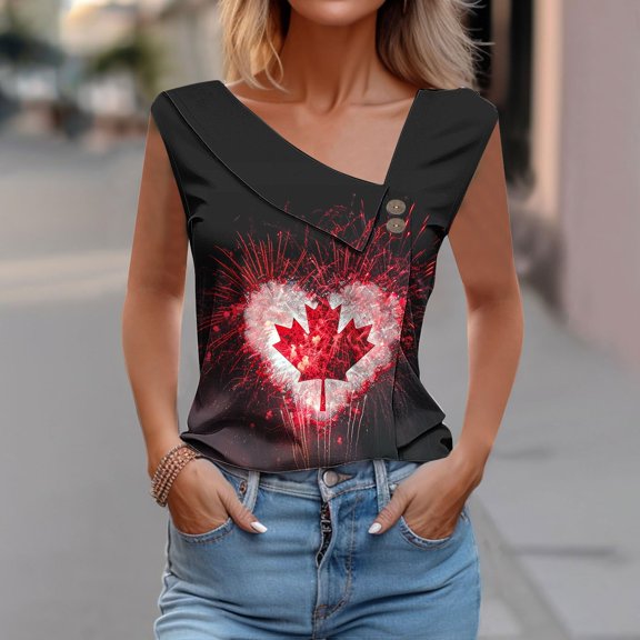 Xixinqiwan Women Summer Tank Tops Cross Front V-Neck Sleeveless Tops Loose Fit Flowy Cute Casual Shirts