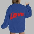 thumbnail image 1 of Xixinqiwan Women Valentine's Day Sweatshirt,Women's Cute Heart Sweatshirts Long Sleeve Tops Spring Fashion Clothes Trendy Holiday Outfits, 1 of 4