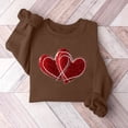 thumbnail image 1 of Xixinqiwan Women Valentines Day Sweatshirt,Women Love Heart Pullover Letter Print Tie Dye Crewneck Long Sleeve Shirt Women Top, 1 of 3