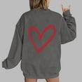 thumbnail image 1 of Xixinqiwan Women's Hoodies Valentine's Sweatshirt,Womens Casual Crewneck Pullover Tops Cute Loose Fit Sweatshirt Valentine's Day Blouse, 1 of 4