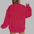thumbnail image 1 of Xixinqiwan Women's Hoodies Valentine's Sweatshirt,Womens Casual Crewneck Pullover Tops Cute Loose Fit Sweatshirt Valentine's Day Blouse, 1 of 4