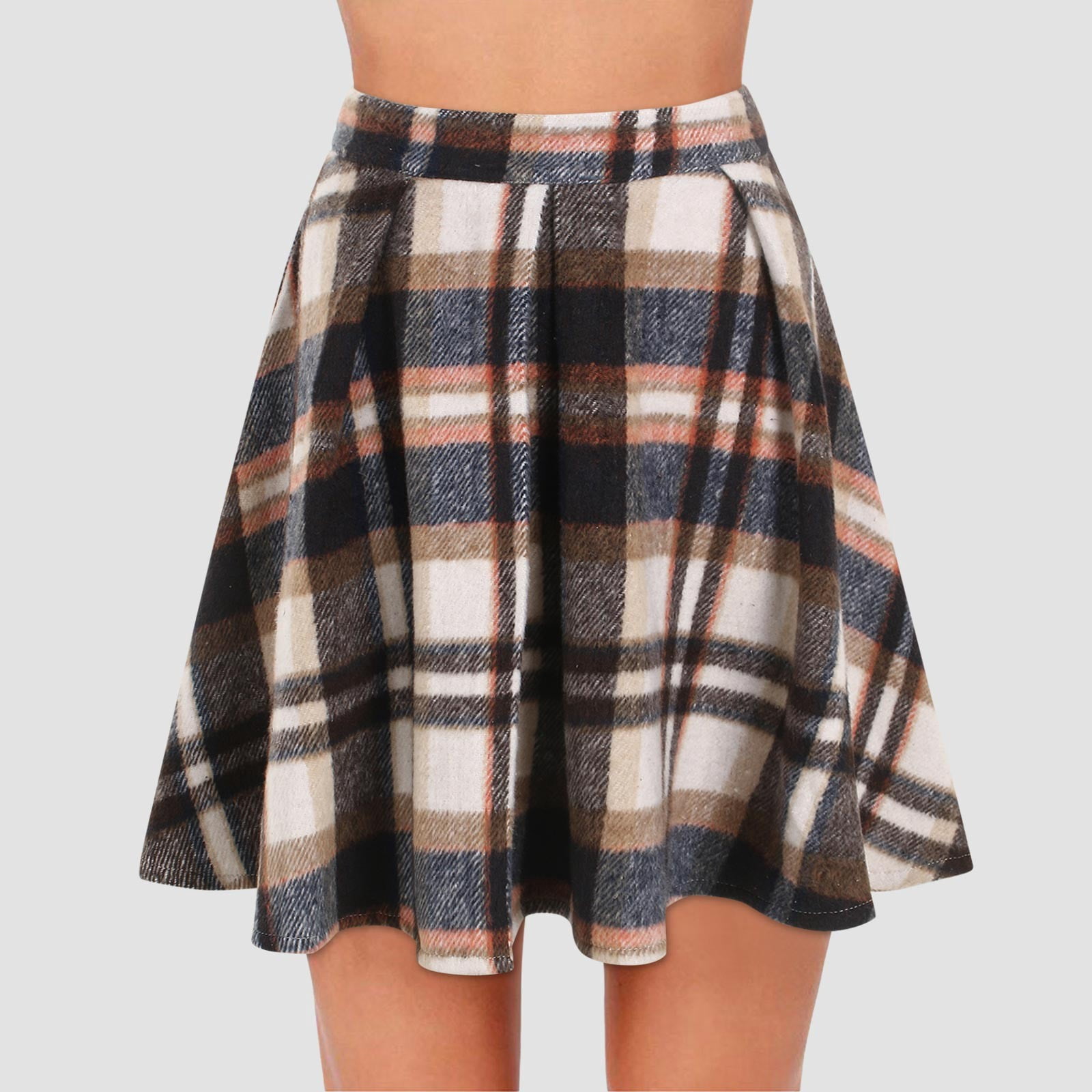 Xixinqiwan Women's Plus Size Skirt,Skorts for Women Short Plaid ...