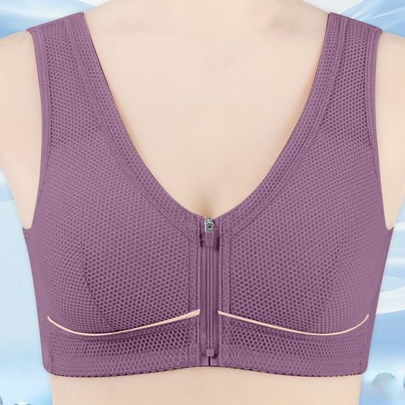 Xixinqiwan Women's Plus Size Wireless Bra,Wireless High Support Bra for Women Smooth Wireless Bras for Women All Day Comfort