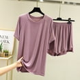 thumbnail image 1 of Xixinqiwan Women's Short Pajama Set,Women Cotton Night Shirt for Sleeping Sleepwear Short Sleeve Sleep Shirts Pajama Dress Nightgown, 1 of 4