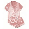thumbnail image 1 of Xixinqiwan Women's Short Pajama Set,Women's Short Sleeve Sleepwear Button Down Pjs Lounge Sets Soft Nightwear Two Piece Shorts Outfits Set, 1 of 6