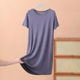 thumbnail image 1 of Xixinqiwan Women's Summer Nightshirt Plus Size Short Sleeve Nightgowns Casual Sleepwear Comfy Lounge Home Clothes Gray XXXL, 1 of 4