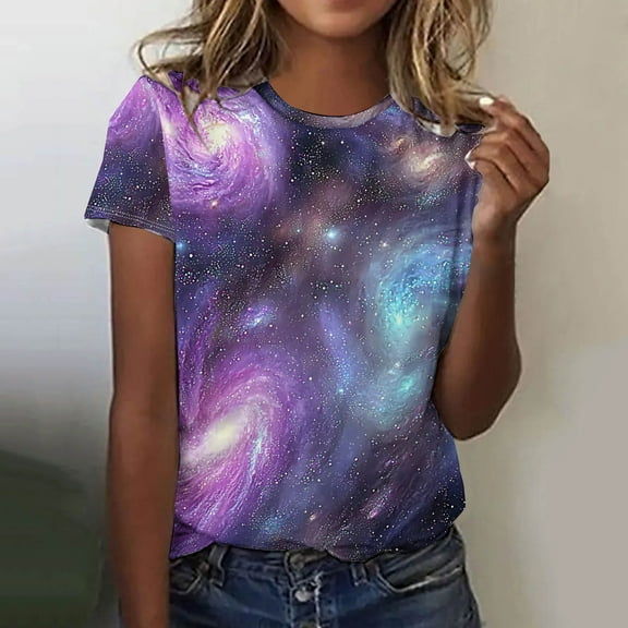 Xixinqiwan Women's Tops,T Shirts Short Sleeve Crewneck Tees for Women Trendy Lightweight Soft Casual Summer Tops Clothes 2025