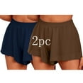 thumbnail image 1 of Xixinqiwan Women's and Women's Plus Size Shorts,2 PC Women Shorts Plus Size Wide Leg Shorts Summer Casual Elastic Waisted Lounge Shorts Comfy Lightweight Athletic Shorts, 1 of 6