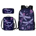 thumbnail image 1 of Xixirimido Abstract Dragonfly Flower Print Kids Backpacks for Primary/Middle School, Lightweight Bookbag Water Resistant with Lunch Pack and Pencil Bag 3 in 1, 1 of 4