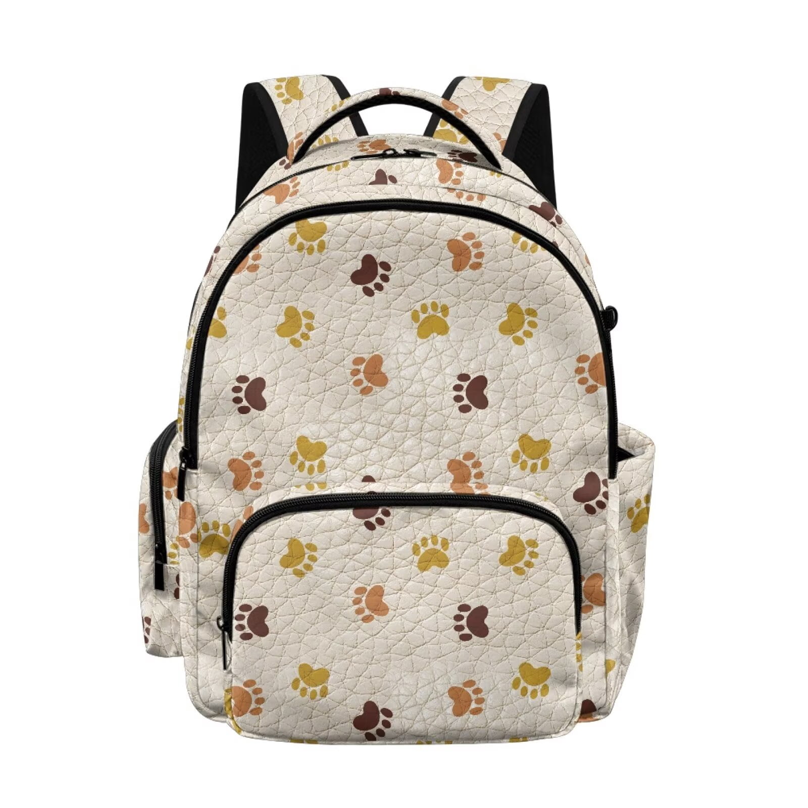 Xixirimido Animal Paws Print Backpack for Boys Girls Elementary Middle School Bookbag Kids Lightweight Back Pack Multi Pocket School Bags Large Capacity